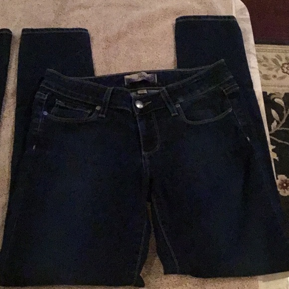 2 pair dark Paige Denim Jeans both size 25 - Picture 2 of 5